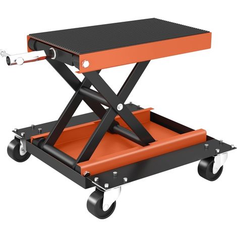 Chariot élévateur pour moto 500 kg, hauteur réglable 13,5-39 cm avec plateforme antidérapante (1/5)
