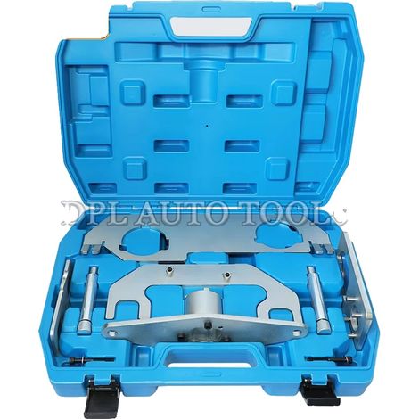 Kit de herramientas para la sincronización del cigüeñal, construcción de acero, 10 x 8 x 2 pulgadas, compatible con motores diésel y gasolina Land Rover 2.0, compatible con modelos Jaguar, kit complet (1/5)