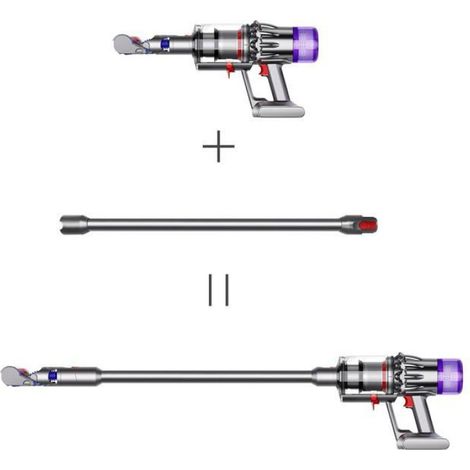 Tube Extension pour Dyson V12 Slim Aspirateur, Tube Rallonge Dégagement Rapide Baguette Extensible, 74cm - Noir (1/5)
