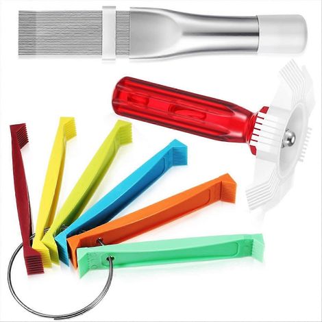 Klimaanlagen-Reinigungsbürsten-Set, FCR6 Flügelkamm, 6-teiliges Kondensator-Staubwerkzeug-Set (1/5)