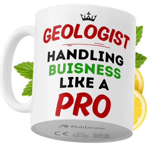 Tazza divertente e umoristica per geologo, ideale per caffè e tè, con grafica e testo divertenti. Perfetta per compleanni, onomastici e festività. Tazza premium per occasioni speciali, per casa, uffic (1/5)