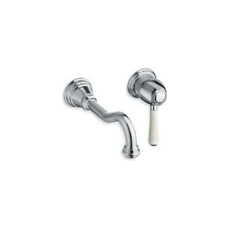 MITIGEUR POUR LAVABO ART ELITE MURAL 2 TROUS ENCASTRE CHROME + VIDAGE UP & DOWN - CRISTINA ONDYNA AE23151 (1/3)