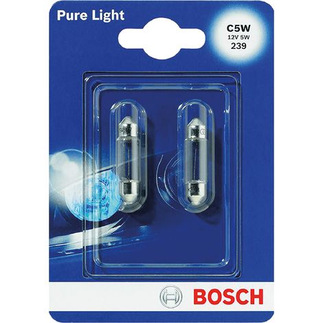 LAMPADINA LUCE TARGA attacco SV8,5-8 - 2 pezzi - BOSCH