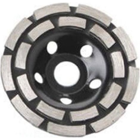Meule diamantée double rangée de 115 mm pour ciment, pierre et béton, pour sols en béton. (1/5)