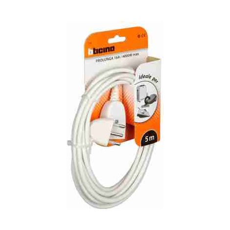 BTI2528B Prolunga domestica 2P+T bianco