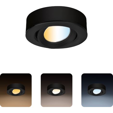 Spot downlight LED en saillie orientable 5W 450lm 3CCT Rond Noir NORA PRO/S - HOROZ ELECTRIC (1/4)