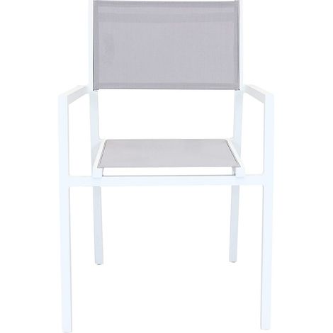 Poltrona per esterno in alluminio e textilene AVANA Colori Cosma: Bianco