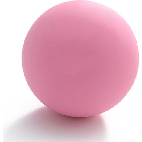 Balle de massage yoga en caoutchouc pour fascia, relaxant musculaire pour tous âges, rose (1/5)