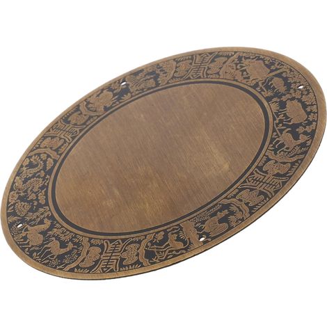 Plateau de console en laiton Balacoo, motif zodiaque, cuivre (1/5)