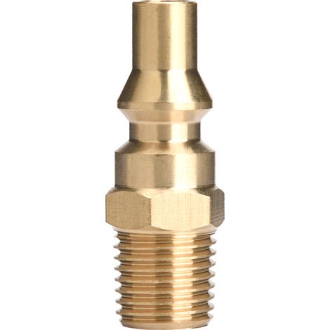 Adaptateur mâle en laiton à connexion rapide 1/4" NPT pour propane, pour fournaise de VR et barbecue portable (1/5)