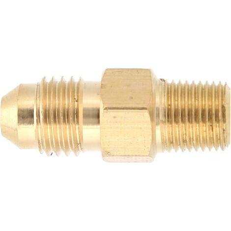 Raccord en laiton AN4 mâle vers NPT 1/8 pouce mâle, adaptateur droit pour huile et gaz, 2 pièces (1/3)