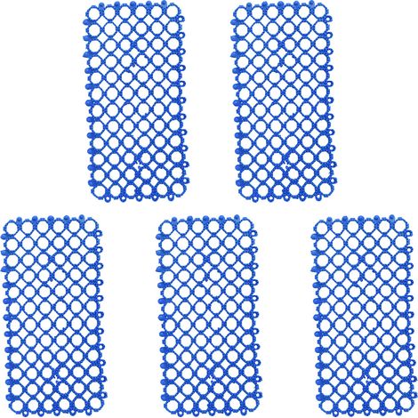 Lot de 5 tapis en caoutchouc, antidérapant et perforé, découpable pour cage à lapin, chat, chien et hamster (1/5)