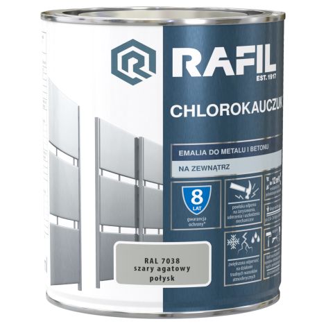 Rafil Chlorokauczuk grigio agata lucido RAL7038 0,75L (1/2)
