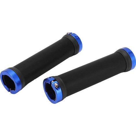 Poignées de guidon vélo antidérapantes écologiques résistantes à l'usure pour cyclisme bleu (1/5)