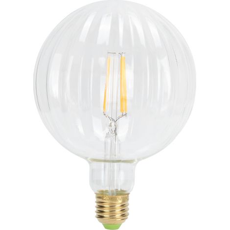 Bombilla LED de filamento de 4W G125 estilo antiguo E27 con forma de sandía, para decoración de interiores, 220V, luz cálida (transparente).