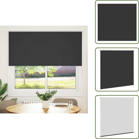 vidaXL Verdunkelungsrollo Schwarz 160x130 cm Stoffbreite 156,6 cm (1/5)