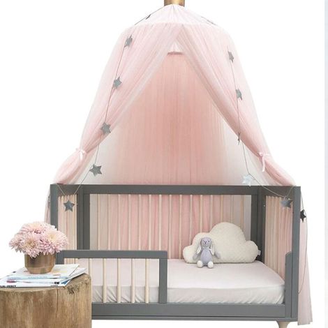 Enfant dôme Fantasy Champion Filet Rideaux Tente de Jeu Ciel de lit moustiquaire Parure de lit avec Rond en Dentelle