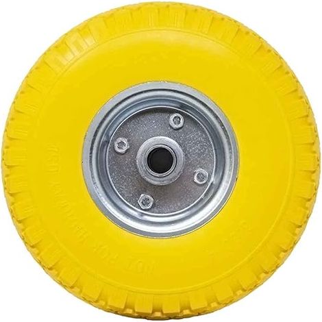 ruota in poliuretano per carrelli con disco in acciaio ideal star 260x85 mm - portata 120 kg