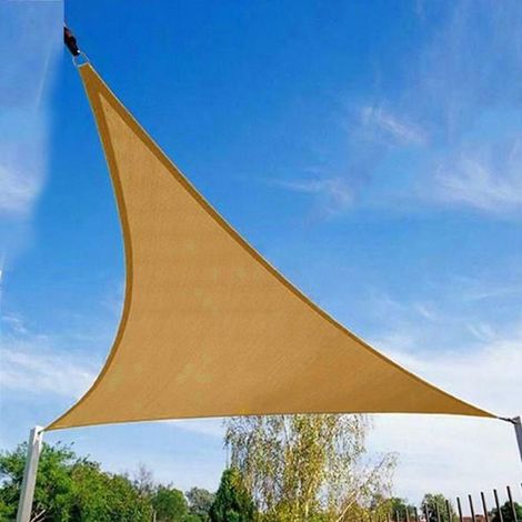 GARRYFIZH Voile d'Ombre Triangle Extérieur – Canopée Couverture pour Terrasse Jardin, 3x3x3m (1/5)
