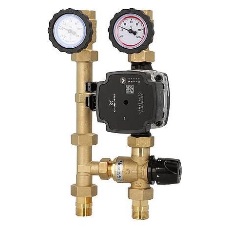 Kit de circuit de chauffage Easyflow DN20 circuit de régulation à valeur constante thermique 20-43° avec pompe Grundfos UPM3S (1/3)