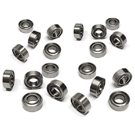 Lot de 20 roulements MR84ZZ à billes en acier de 4 mm x 8 mm x 3 mm