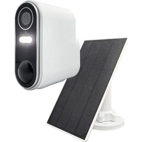 Konyks Camini Air 2 Solar - Caméra de Surveillance extérieure sans Fil WiFi avec Panneau Solaire, Notifications détection de Mouvement, Vision Nocturne en Couleurs, Fonction éclairage et Sirène (1/5)