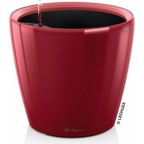 Vaso Lechuza Rosso polipropilene Rotondo