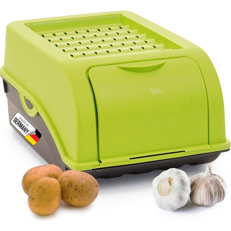 Boîte rangement pommes de terre 3,5 L verte