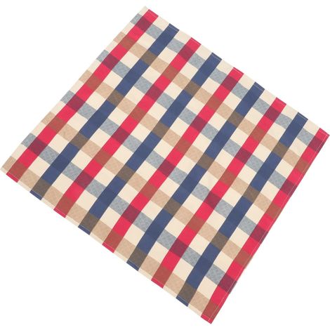 3 Pièces Nappe à Carreaux Banquet Quatrième Chemin De Table Beige Toile De Jute Chemin De Table Vert Sauge Chemins De Noël Pour Tables Pour Table Basse Coton Rouge (1/5)
