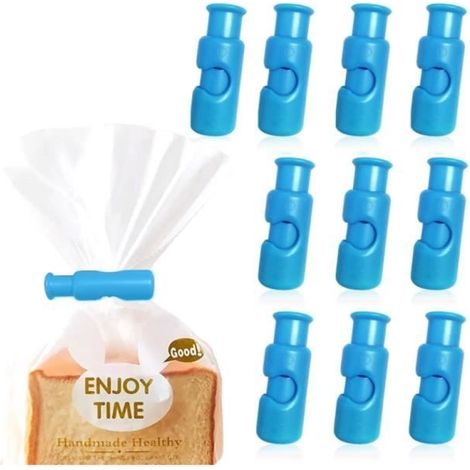 Pince à Sachet Alimentaire - Non spécifié - 10pcs - Plastique ABS - Réutilisables - Étanchéité efficace (1/4)