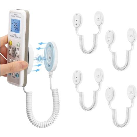 4er-Pack Magnethalterung, Federseil, Klebehalterung, Fernbedienungsaufbewahrung, Wandhalterung
