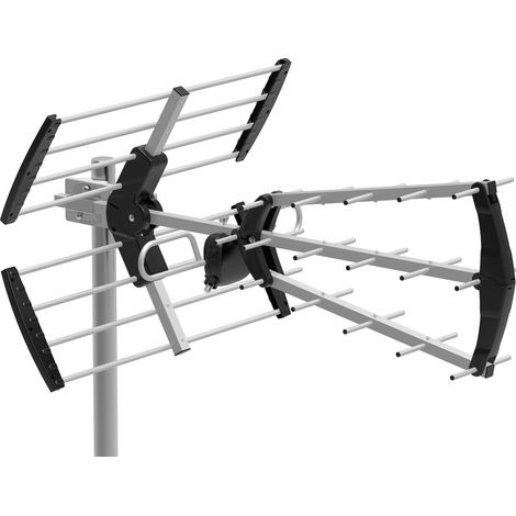 Antena TDT LTE media ganancia 15 dB BKM Negro