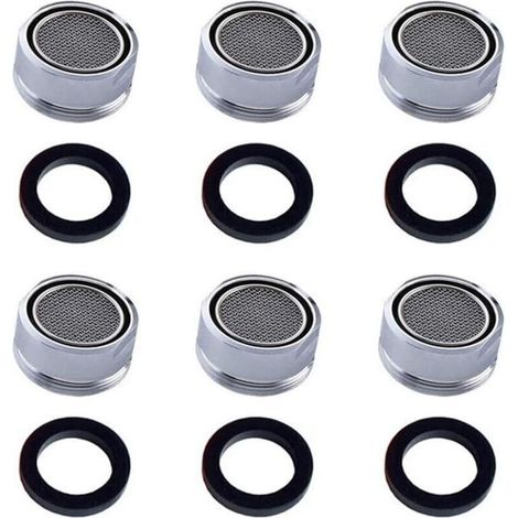 Wasserhahnfilter. 6 Stück. Wassersparendes Zubehör. Strahlregler. Strahlregler für Küche und Bad.