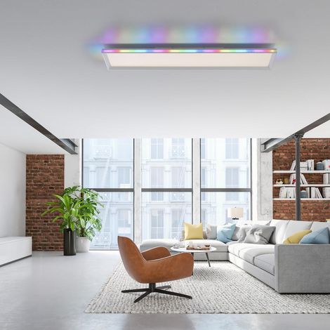 JustLight CCT LED Deckenleuchte Galactica weiß 100 x 25 cm dimmbar Deckenleuchte (1/5)