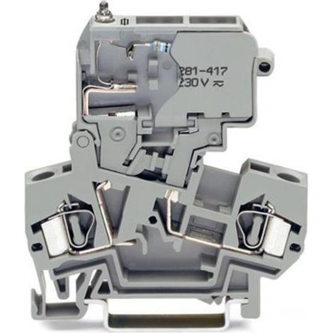 WAGO GmbH& Co. KG Sicherungsklemme 0,08-4mmq grau 281-611/281-417 (1/3)