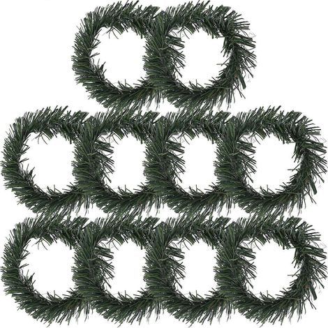 Couronnes de bougies vertes pour décoration de Noël (30 pièces) (1/5)