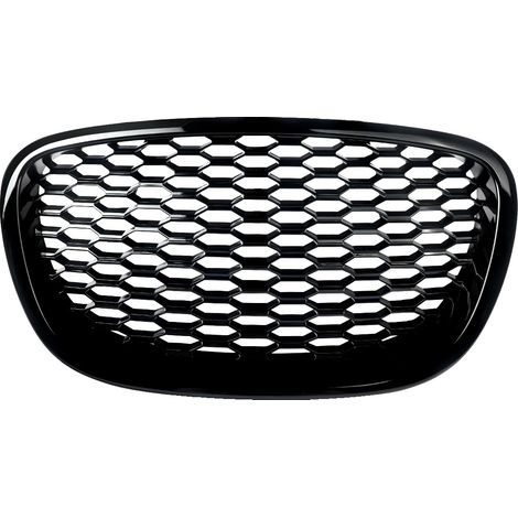 Grille de pare-chocs avant, design en nid d'abeille, remplacement direct, Noir Brillant (1/2)