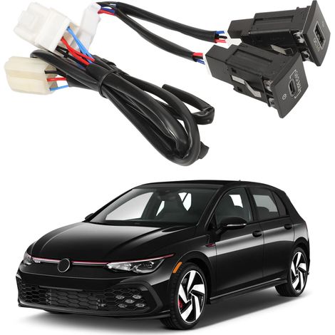 Dual USB Adapter Lade Buchse Schnelle Ladegerät für Golf/GTI/R-Line (MK5/MK6) jta MK4 Sco EOS, USB Lade Buchse Power Outlet