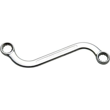 BGS S-Form Doppel-Ringschlüssel Zwölfkant SW 16 x 17 mm - 30744