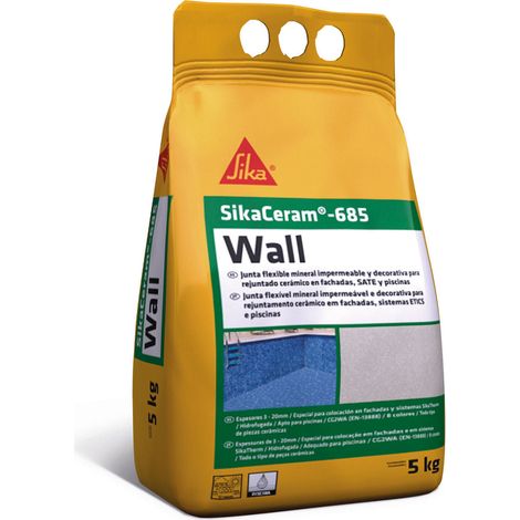 SikaCeram®-685 Wall - Mortero de rejuntado CG2WA para fachadas - 25 kg - Saco - Cemento
