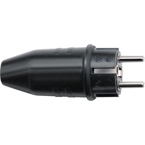 Schuko-Gummisteckdose 230 V, 16 A, für den Außenbereich, Garten (1/3)