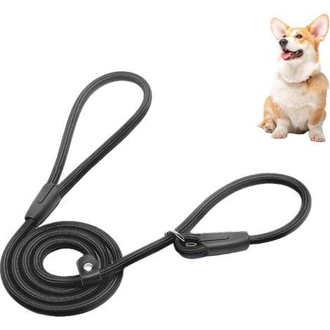 Correa para perros - Ajustable - Cuerda de nailon resistente con asa cómoda - Para paseos, entrenamiento y actividades al aire libre - Todos los tamaños (pequeño - mediano) (1/3)