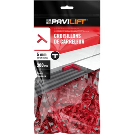 Sachet de 300 croisillons en "T" 5mm Pavilift (1/3)