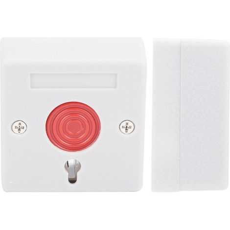 Interrupteur à bouton-poussoir PB-68, encastré, pour alarme d'urgence, réarmement manuel avec clé, pour atelier (1/5)