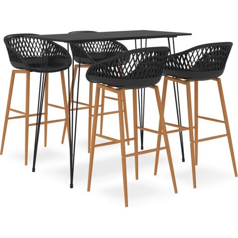 5-tlg. Bar-Set Schwarz