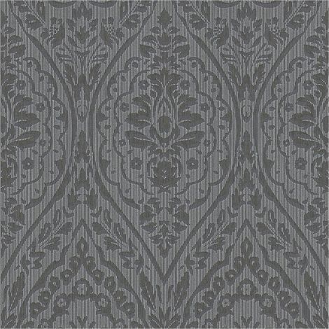 Baroque wallcovering wall Profhome 961957 textile wallpaper textured baroque style matt brown black 5.33 m2 (57 ft2) (1/5)