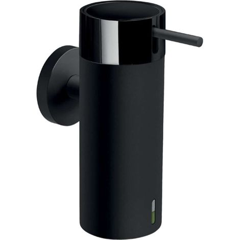 Novaservis Ferro Smile - Dispensador de jabón con soporte, negro ASM34BL (1/2)