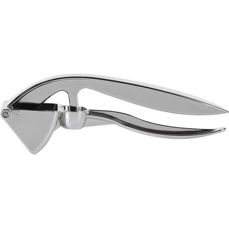 1pc Presse-ail Rouleau d'ail Broyeur d'ail Robuste Garde-ail Outils d'ail Presse-ail Pratique Inoxydable Argent (1/5)