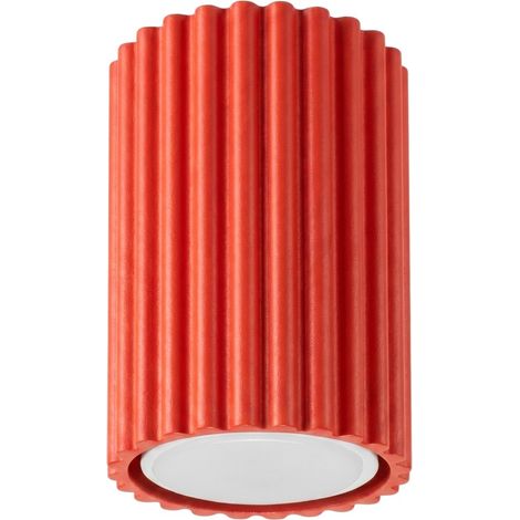 Plafoniere KARBON rosso 6.5x10x6.5cm Alluminio Sollux (1/5)