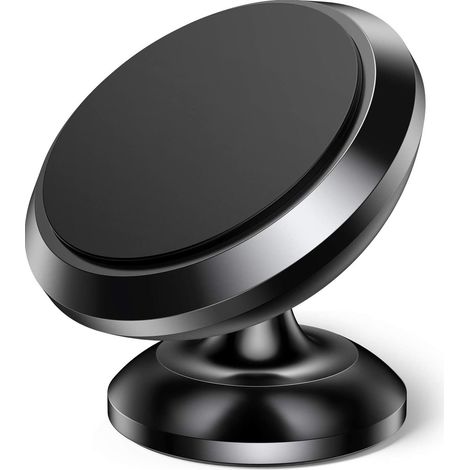 Support Téléphone Voiture Magnétique - Fixation Tableau De Bord avec Adhésif VHB - Rotule Réglable 360° - Compatible Tous Smartphones - 1 Pièce (1/5)